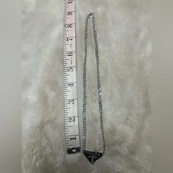 Prada Black and Silver Necklace - Picture 3 of 5